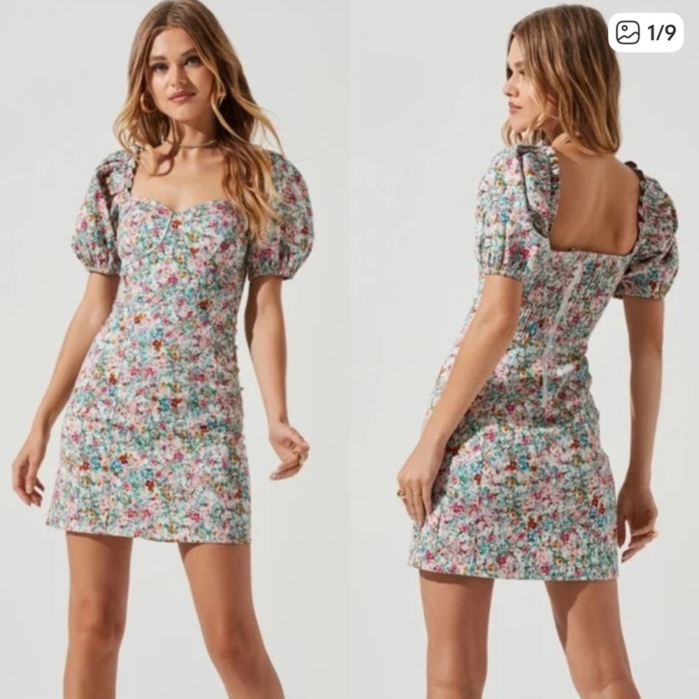 Astr Multicolor Floral Mini Dress